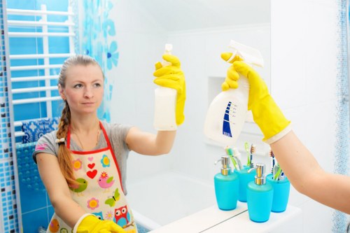 Carpet cleaning equipment prepared for a service appointment
