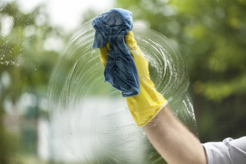 Local cleaning team working in a Chiswick apartment